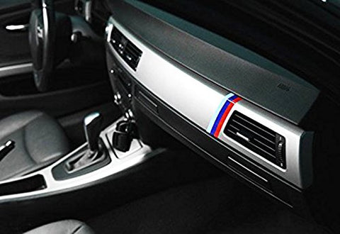 1 Set 9.8" Germany Flag or M-Colored Union Jack UK Flag Stripe Sticker Fit BMW Exterior or Interior Decoration Grille Fender Hood Side Skirt Bumper Side Mirror Dashboard