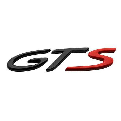 1x Porsche Cayenne GTS Black & Red Direct OEM Replacement Emblem / Badge / Name Plate / Decal Replaces OEM 955-559-040-00