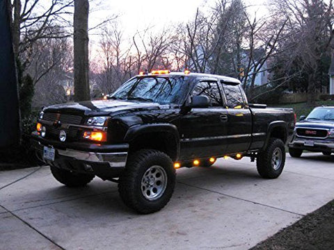 2x Universal 12V 24V Lamp 12-LED Truck UTE SUV Lorry Side Marker Light