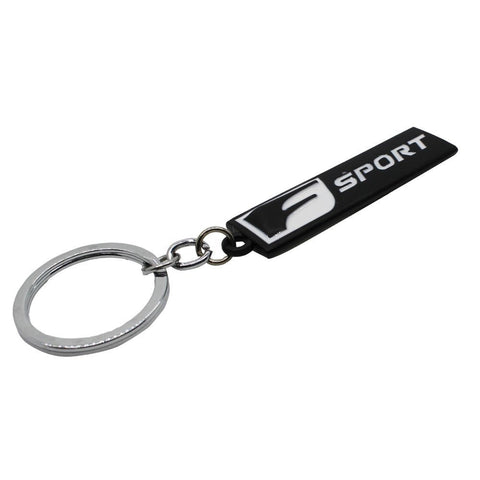 1 Set F Sport Metal Black Key Chain Fob Ring Keychain for Lexus RX CT200h GS350