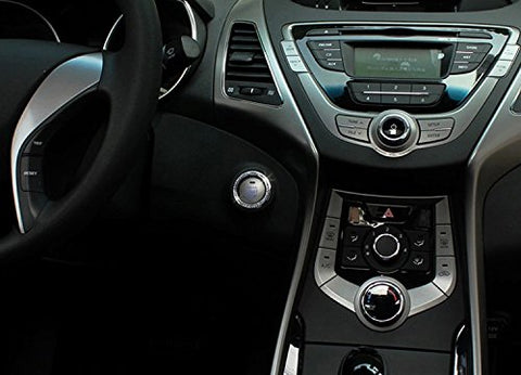 1 Piece Car Engine Start Stop Ignition Diamond Emblem Sticker Decoration Universal Fit