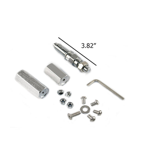 1 Set Front Tow Hook License Plate Bumper Mounting Bracket Relocator for Mazdaspeed 6 2006-2007