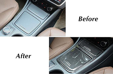 Real Carbon Fiber Interior Trim Stickers For Mercedes Benz 2013-2017 CLA GLA