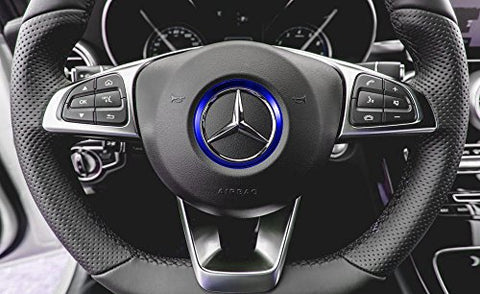 1x Steering Wheel Center Decoration Cover Trim For 2015+ Mercedes C E CLA GLA GLC GLE Class