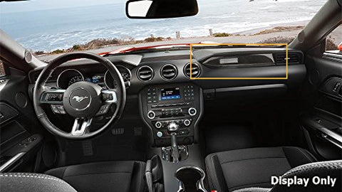 Car Interior Multimedia Control Center Console Penal Trim Carbon Fiber Sticker For Ford Mustang 2015-2020