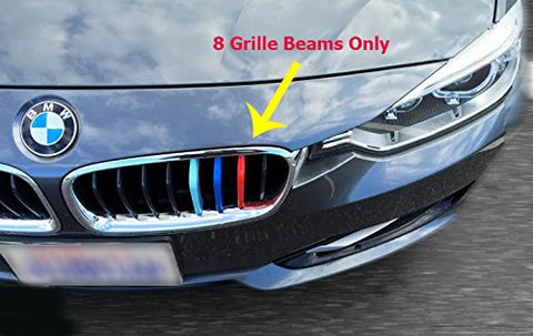1 set BMW M-Colored Kidney Grille Insert Trim TRI Color M Sport Strips Strips For BMW
