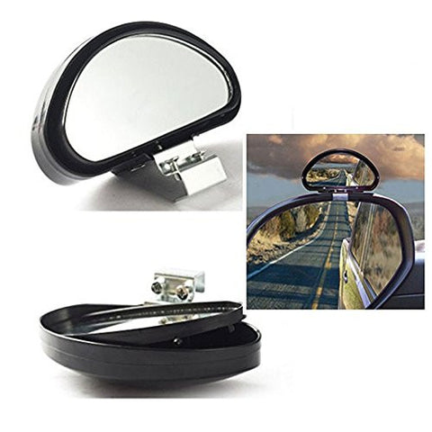 Blind Spot Mirror, 2 Pcs Convex Clip On Half Oval Rear View Conter Blind Spot Angle Auxiliary Mirrors For Car Truck SUVs Motorcycle