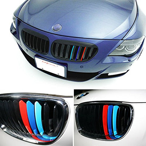 1 Set 9.8" Germany Flag or M-Colored Union Jack UK Flag Stripe Sticker Fit BMW Exterior or Interior Decoration Grille Fender Hood Side Skirt Bumper Side Mirror Dashboard