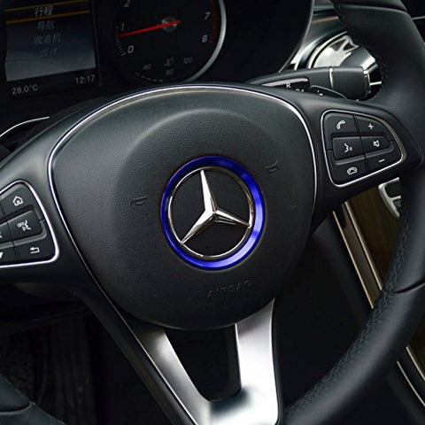 1x Steering Wheel Center Decoration Cover Trim For 2015+ Mercedes C E CLA GLA GLC GLE Class