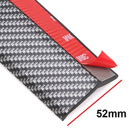 1x Front Bumper Lip Universal Splitter Chin Spoiler Racing Sporty Body Kit Trim (8ft)