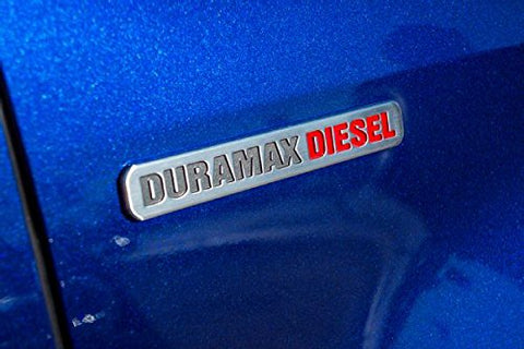 3D Chrome Emblem Badge DURAMAX DIESEL For Chevrolet Sierra GMC Silverado 2500HD