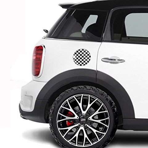 Ultra Thick Plastic Vinyl Sticker For Mini Cooper Gas Cap Cover