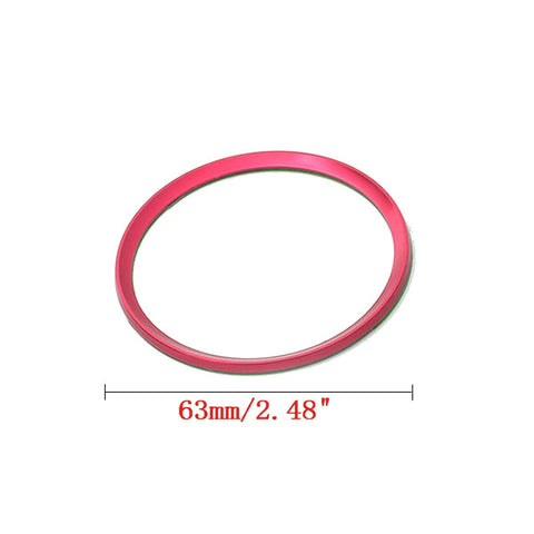 4 Pieces Blue / Red Pack Car Wheel Center Cap Hub Rings Alloy Decoration For VW Volkswagen Caddy EOS Golf Jetta Passat CC Phaeton Scirocco Sharan Tiguan Touran Transporter