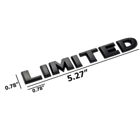 3D Logo LIMITED Chrome Emblem Fender For Toyota Ford Jeep Grand Cherokee Wrangler Compass Trunk Lids, Side Fenders, Hood, Door