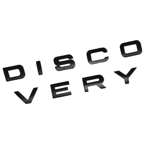 3D Matte Silver or Black Letter DISCOVERY Car Rear Front Badge Emblem Decal Sticker For LAND ROVER Front Hood Rear Trunk