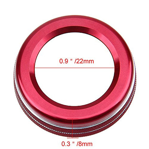 1x JDM Car Stereo Tuner Control Knob Audio Volume Control Decor Ring Cover For Mercedes A B C E S CLA GLA GLK ML GL Class