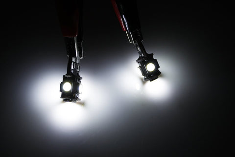 2x CANBUS ERROR FREE White T10 5-SMD 5050 LED Bulbs For Euro Car Parking Light, License Plate Light, Interior Light