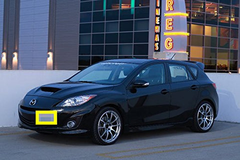 1 Set Front Tow Hook License Plate Bumper Mounting Bracket Relocator for Mazdaspeed 6 2006-2007