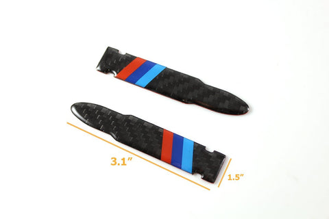 1 Set Carbon Fiber Rear view Mirror Protector Anti-scratch Trim Sticker Perftec Fit BMW