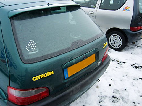 3pcss 5" JDM SHOCKER HAND Logo Import Drift Car Window Die-Cut Graphic Vinyl Decals for SUV Truck Car Bumper, Laptop, Wall, Mirror, Motorcycle