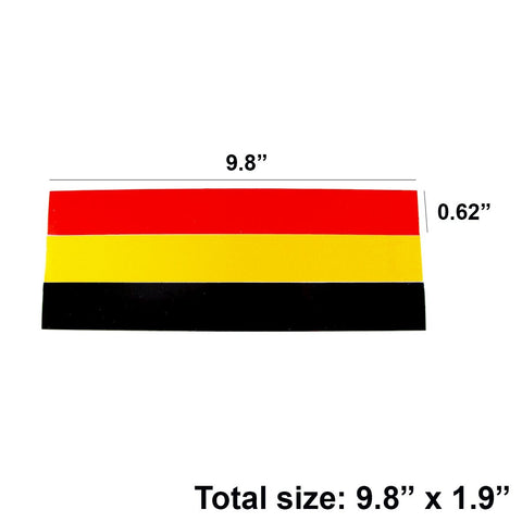 1 Set 9.8" Germany Flag or M-Colored Union Jack UK Flag Stripe Sticker Fit BMW Exterior or Interior Decoration Grille Fender Hood Side Skirt Bumper Side Mirror Dashboard