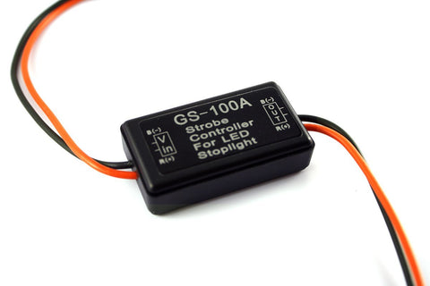 1 Set GS-100A 12V LED Brake Stop Light Strobe Flash Module Controller Box For SUV Truck Car Motorcycle Motorbike Universal Fit