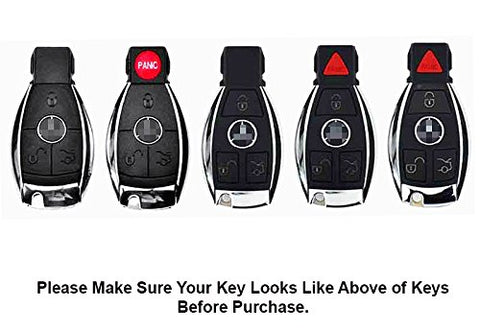 Keyless Smart Key Fob Cover Shell Cap for Mercedes-Benz