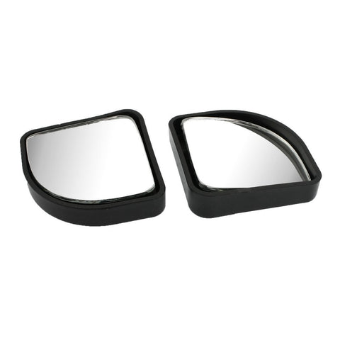 Blind Spot Mirror, 2 Pcs Black Fan-shaped Auxiliary Blind Spot Convex Rear View Adjustable Angle Mirror for Car For Car Truck SUVs Motorcycle