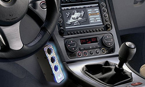 1 Set LED USB Triple 12V Car Cigarette Adapter Splitter Charger Socket w/ Switches for cell phones, tables, etc.