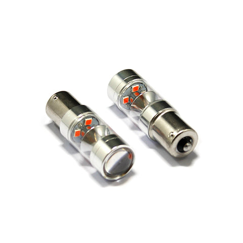 100W CREE 1156 BA15S LED Bulbs Red/Amber for Backup Reverse Lights Bulbs Turn Signal, Backup DRL Lights lamps