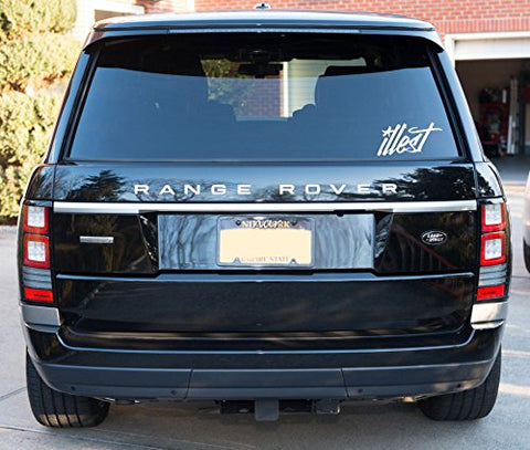 3pcs 8" JDM EURO Style Fatlace illest Drift Race Logo Car Window Die-Cut Graphic Vinyl Decals for SUV Truck Car Bumper, Laptop, Wall, Mirror, Motorcycle