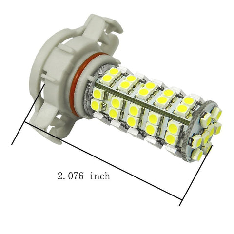 NEW 2x 6000K White 68-SMD H16 2504 5201 5202 LED Fog Light Driving Bulbs