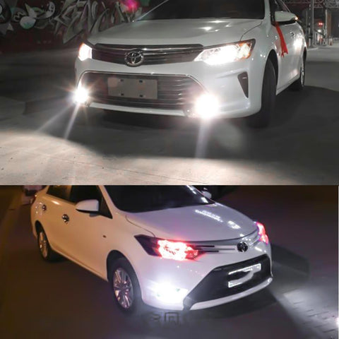 NEW 2x 6000K White 68-SMD H16 2504 5201 5202 LED Fog Light Driving Bulbs