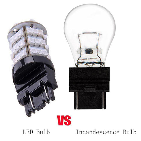 8x 7443 7440 White 54-LED SMD High Power Brake Tail Stop Turn Signal Light Bulbs