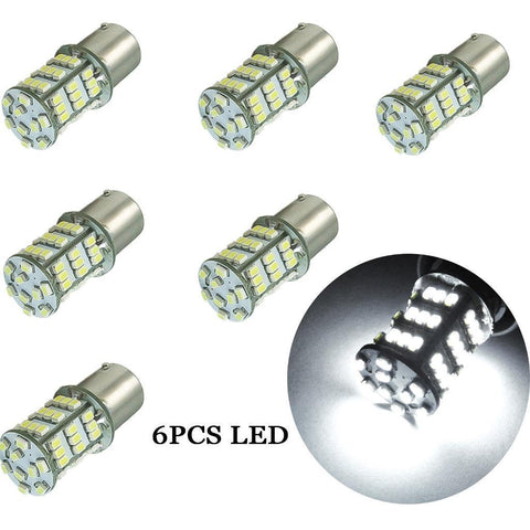 BA15S 1156 7506 54-SMD Car Auto LED Turn Signal Light Tail Brake Lamp Bulb