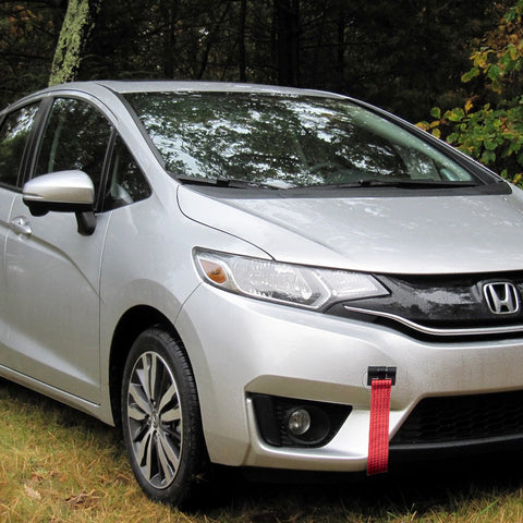 Blue / Black / Red Track Racing Style Towing Strap Tow Hole Adapter for Honda 3rd Gen Fit Jazz 2015-2018, Fit Acura TLX 2015-2018