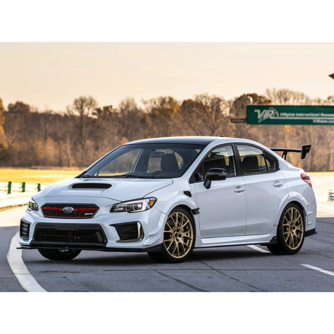 Glossy Red / Fluorescent Yellow Front Grille Pinstripe Vinyl Sticker Trim for Subaru WRX STI 2018 2019 2020, Racing Sport Front Hood Panel Pre-cut Stripe Decal Molding