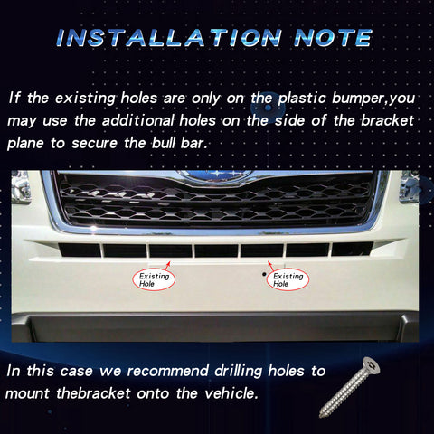 Front Hood Bumper License Plate Bracket Holder Compatible with Most cars, Jeep, Truck, Pickup, SUV, 4x4 -No Drill (Black)