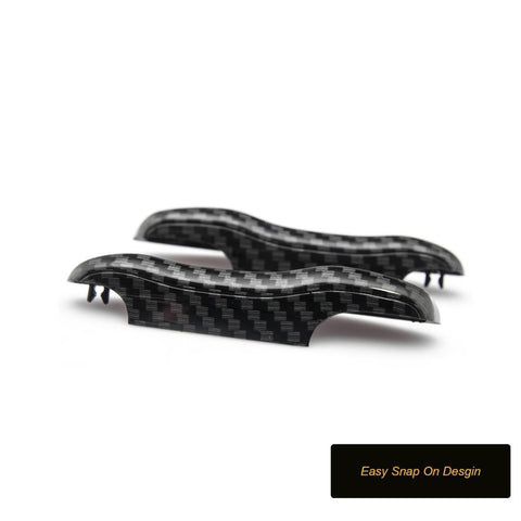 Carbon Fiber Texture Key Fob Case Glossy Cover Key Protector Holder for Porsche Panamera 2017+ Cayenne 2019+