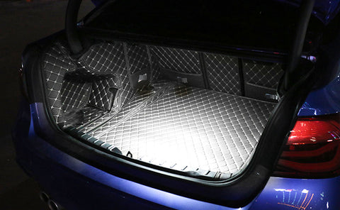 Canbus Error Free White Full LED Luggage Trunk Cargo Area Light Lamp Assembly Replacement For BMW 3 5 6 7 Series X1 X5 F10 F11 E90 E92 E53 Accessories,Super Bright 24-SMD