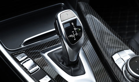 Silver Gear Shift Knob Lever P Parking Shift Button Cover Frame Trim For BMW 2 3 4 5 6 Series X3 X4 X5 X6 F22 F23 F30 F31 F32 F33 F34 F10 F06 F25 F26 F15 F16