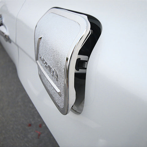 ABS Chrome Gas Tank Cap Cover Oil Fuel Filler Cap Garnish Trim for Toyota Camry L LE XLE 2018-2024