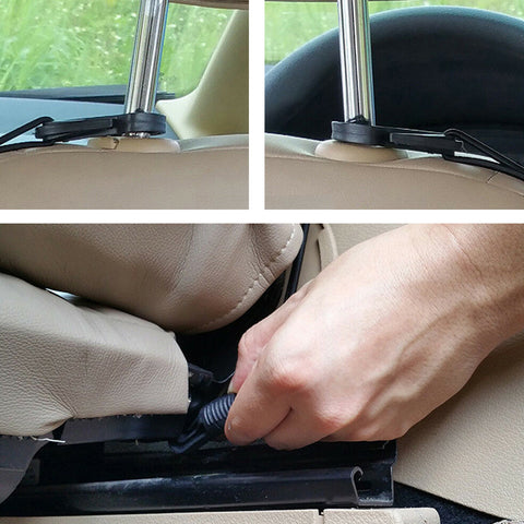 Car Seat Storage Mesh Organizer, Universal Car Seat Organizer Cargo Net Hook Pouch Holder for Purse Bag Phone Tissues, Dog Car Net Barrier, Pets Children Kids Disturb Stopper