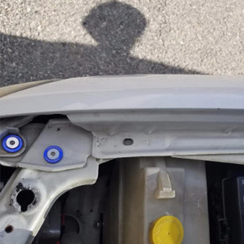 20Pcs CNC Billet Aluminum Engine Bolt Bay Screw Washer Dress Up Kit (Blue)