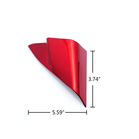 Carbon Fiber Style / Red Interior Car Front Door A Pillar Cover Trim for Toyota Camry 2018 2019 2020 2021 2022 2023 2024