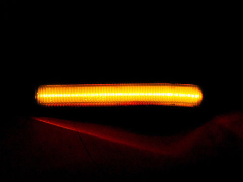 2x LED Clear Lens / Smoked Lens Side Mirror Marker Turn Signal Parking Light for Ford F-150 & Raptor 2009-2014 - Chrome Housing