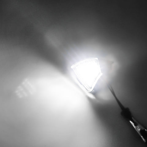 LED Side Mirror Puddle Light Assembly for Volkswagen Golf 5 Mk5 MKV Passat Jetta Eos, 18-SMD White Super Bright LED Side Under Mirror Puddle Lamp Rear View Mirror Puddle Light