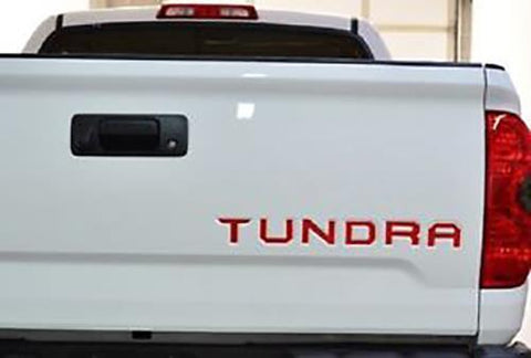 Gloss Black \ Brushed Aluminum Gold \ Brushed Aluminum Silver \ Matte Black\ Glossy Red Tundra Trunk Tailgate Decal Sticker For TOYOTA TUNDRA 2014- 2018
