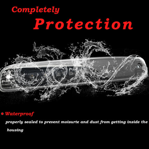 LED 3rd Brake Light High Mount Stop Tail Cargo Lamp Smoked Lens for Chevy C1500 K1500 Silverado 1988-1998