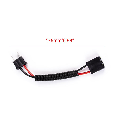 2PCS H7 Socket Pre-Wired Heavy Duty Wiring Harness Cord for Headlights Fog Lamps